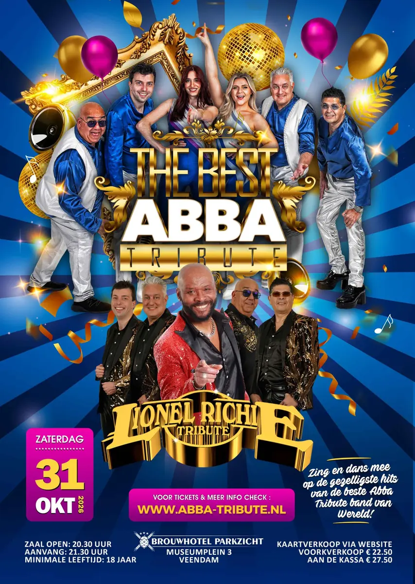 ABBA & Lionel Richie Tribute — Brouwhotel Parkzicht, Veendam