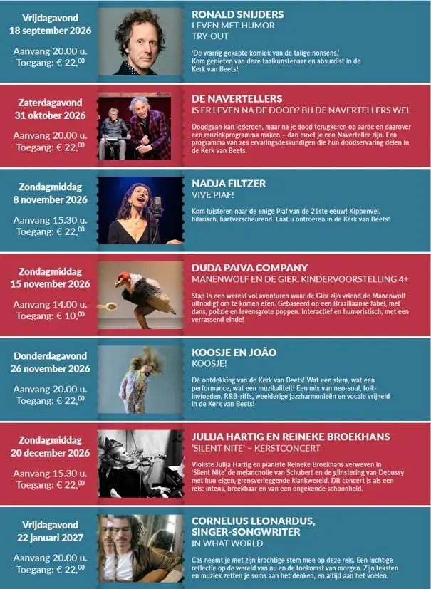 Kulturelles Programm Beets — Kerk Beets, Beets