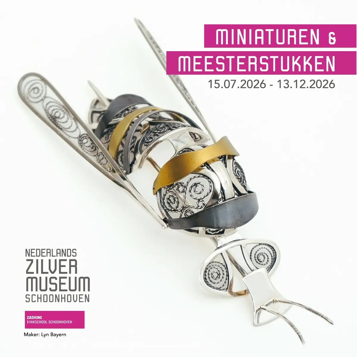 Ausstellung - Miniaturen und Meisterwerke - Silbermuseum — Nederlands Zilvermuseum Schoonhoven, Schoonhoven
