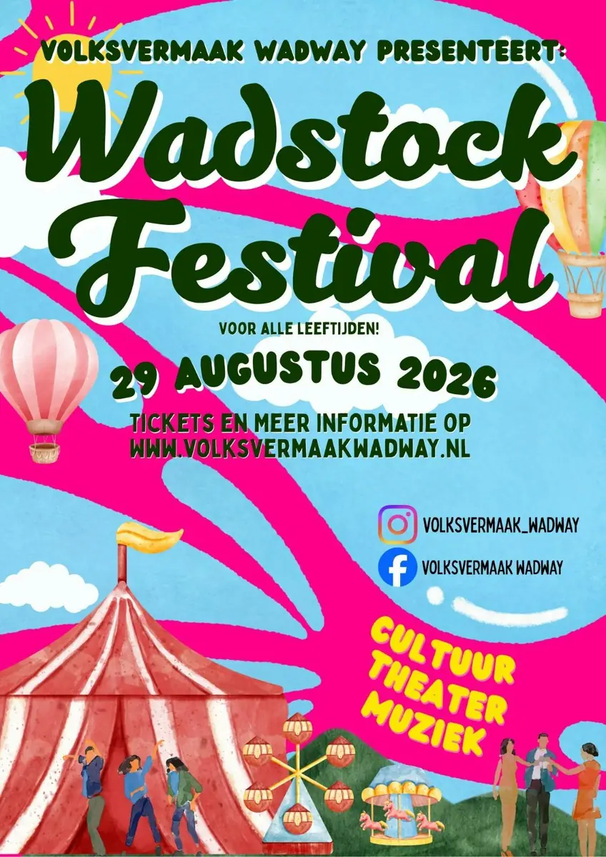 Wadstock Festival in Wadway! — Theaterkerk Wadway, Spanbroek