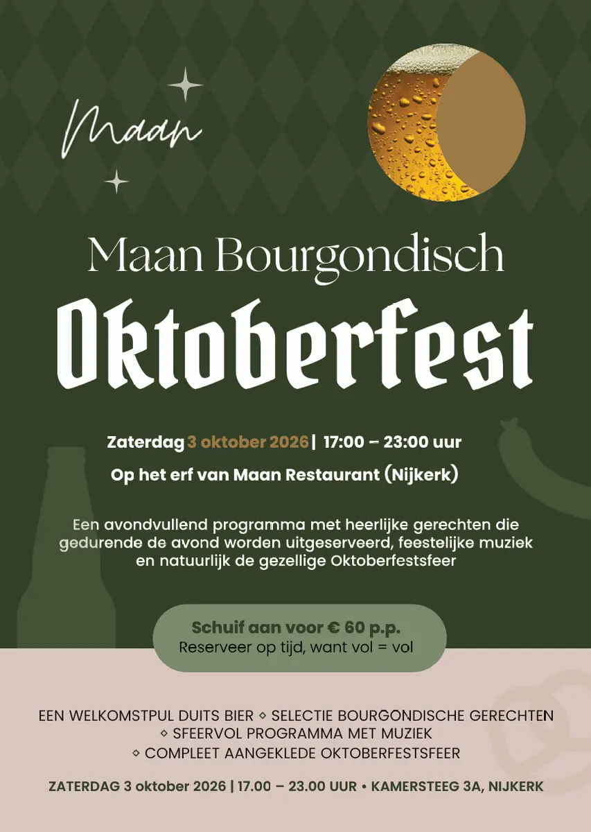 Maan Oktoberfest — Maan Restaurant, Nijkerk