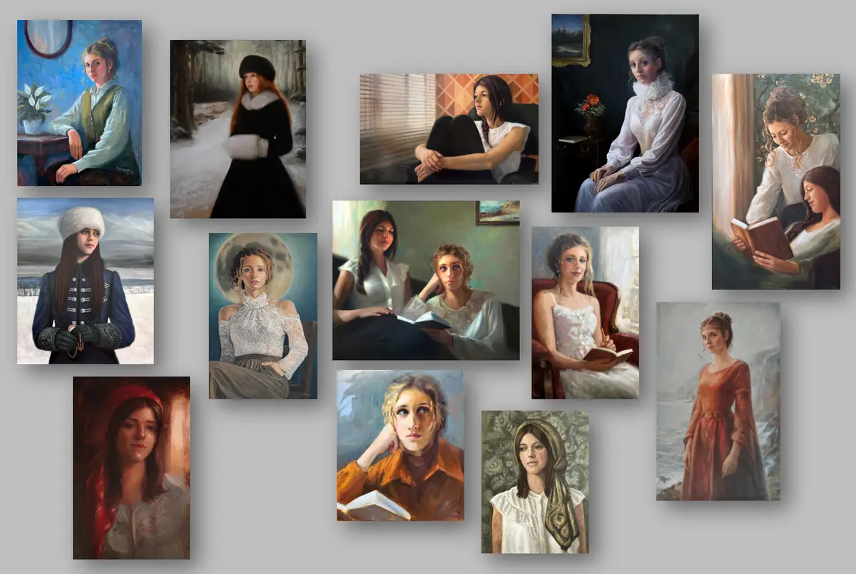 Ausstellung: Klassische Porträts im Gefolge von Svetlana Tartakovska in Heythuysen — Vlasstraat 30, Heythuysen, Galerie Bont en Blauw