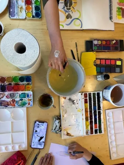 Aquarell-Workshop in der Artichoque Art Gallery — Artichoque Art Gallery, Maastricht