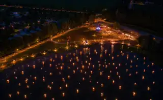 Wunschlichtchen auf dem See