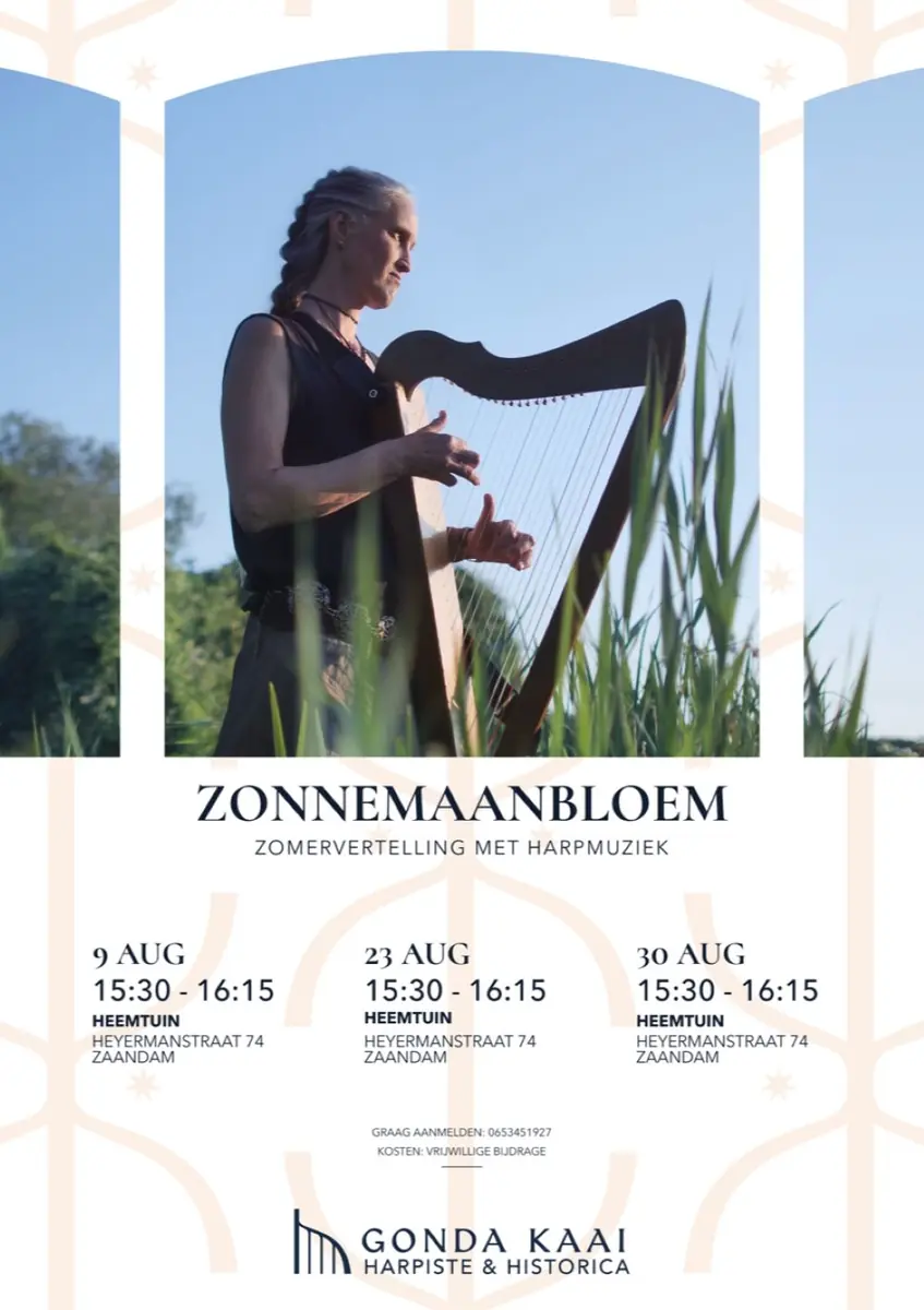 Sonnenmondblume - Sommererzählung mit Harfenmusik — Heemtuin Zaandam, Zaandam