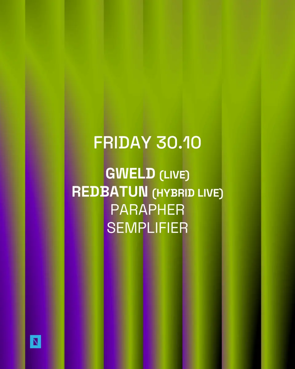 Toffler presents GWELD (LIVE), REDBATUN (HYBRID LIVE) — Toffler, Rotterdam