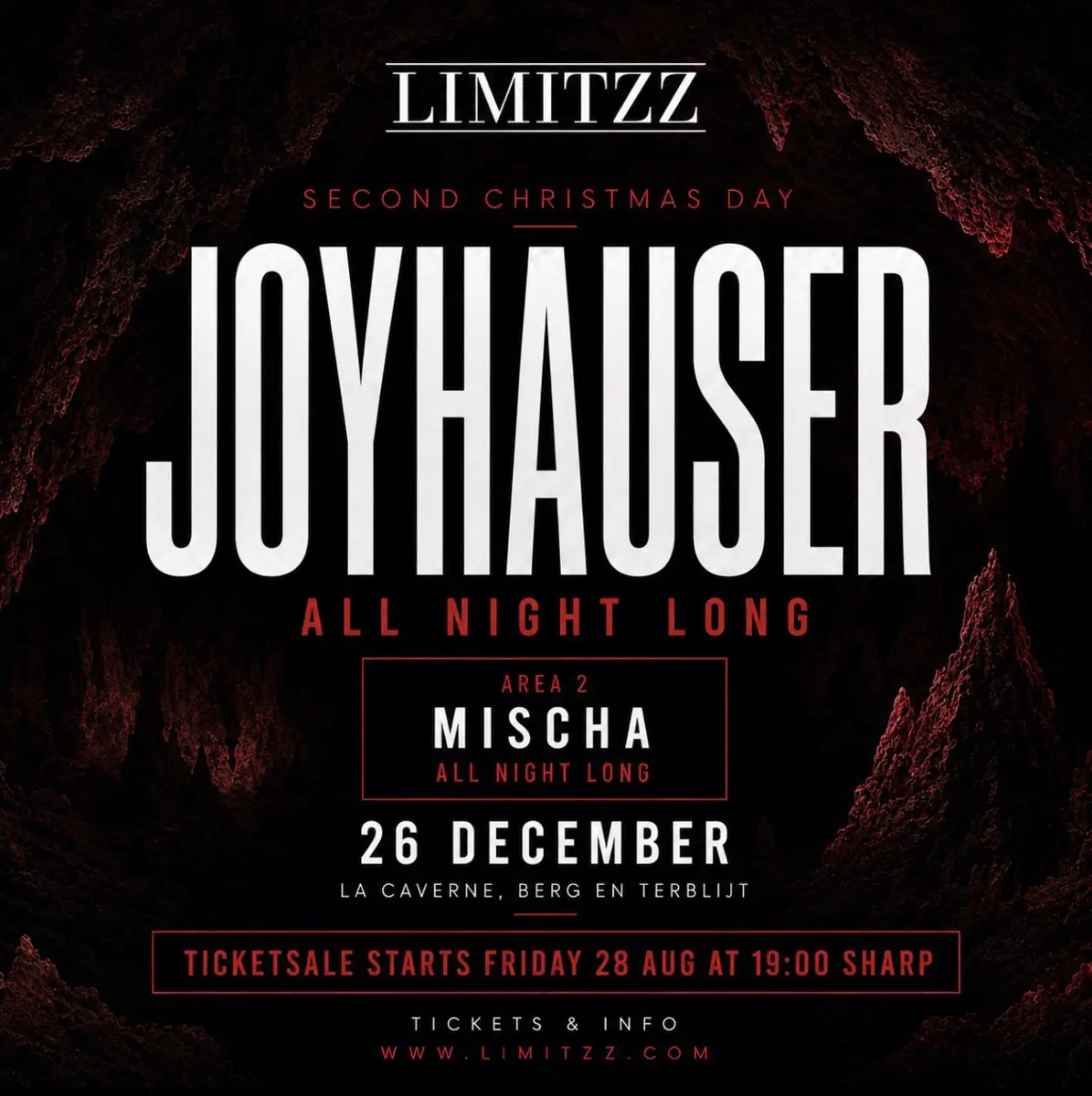 Limitzz // Caves | Joyhauser All Night Long — La Caverne, Berg en Terblijt