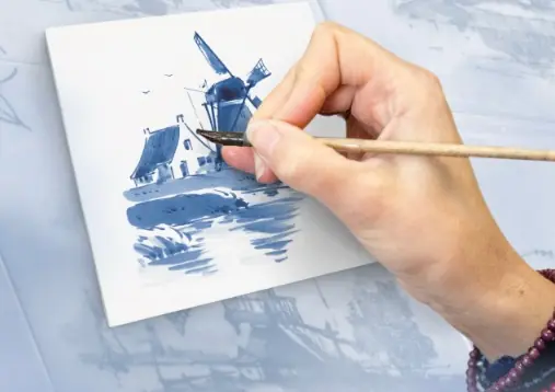 Workshop tegel schilderen — Lekker Blauw, Putten