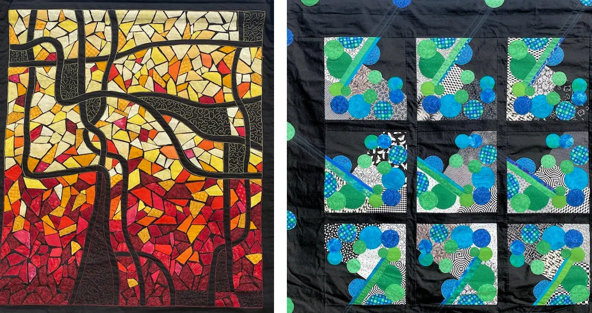 Quilts by Agnes Tienstra at Het Pakhuis — Beeldentuin en Heemtuin Cuijk, Cuijk