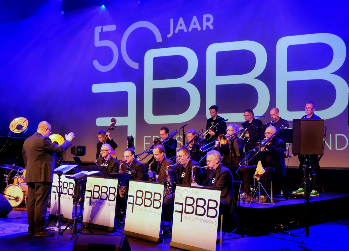 Proben Frits Bayens Big Band — Theater de Bussel, Oosterhout