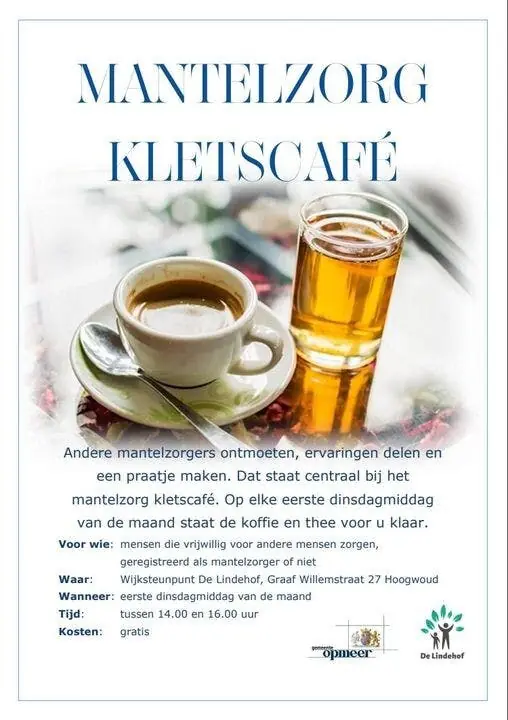 Informal Carers' Chat Café — Ontmoetingscentrum De Lindehof, Hoogwoud