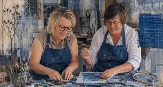Ausstellung 'Blauwdruk als huid'