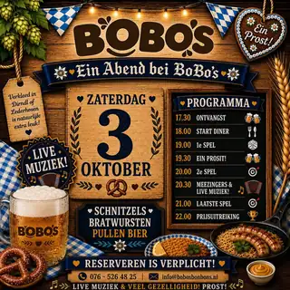 O'ZAPFT IS! Oktoberfest at BoBo's!