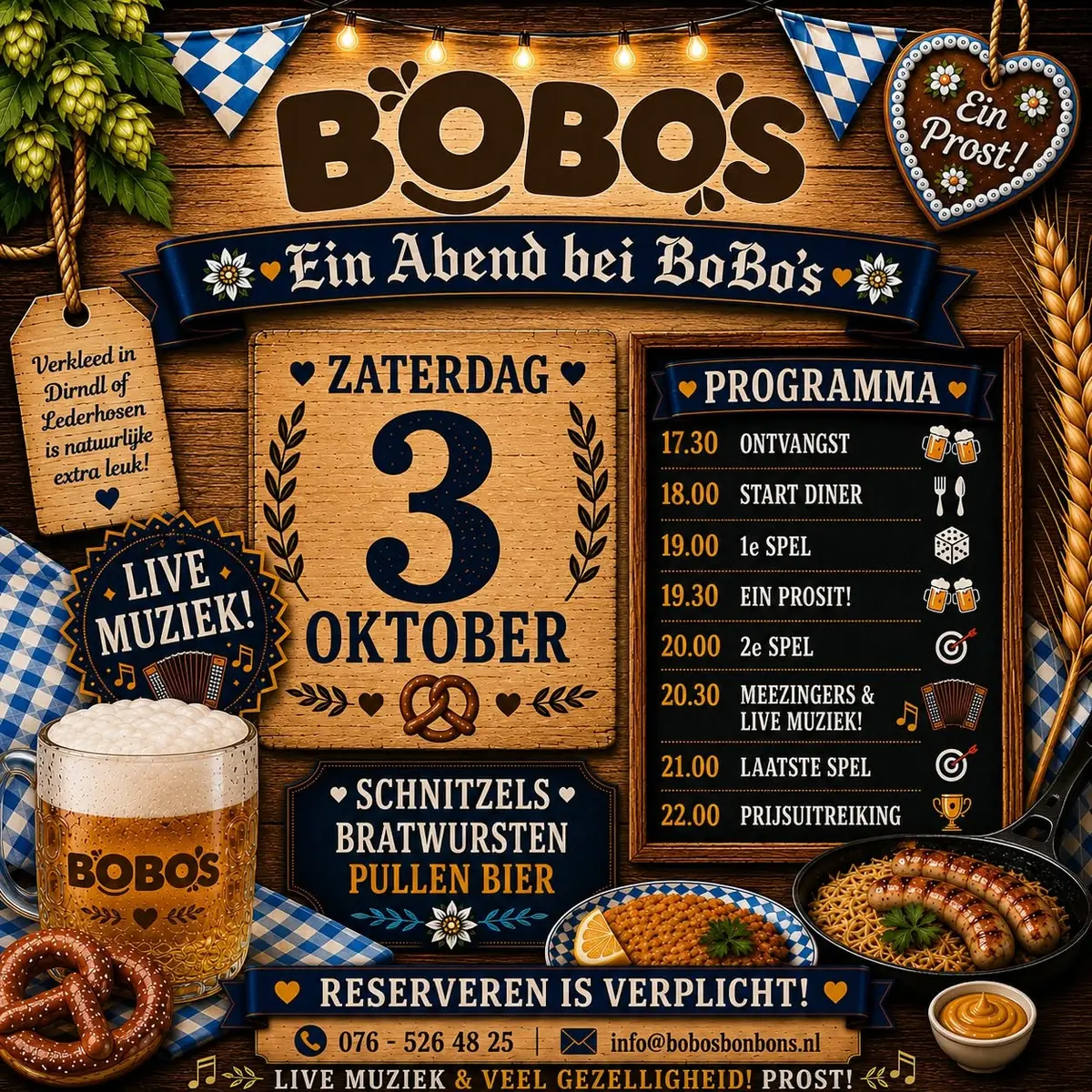 O'ZAPFT IS! Oktoberfest bei BoBo's! — BoBo's Bonbons, Terheijden