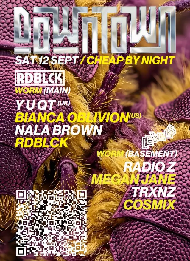 Festival Downtown 2026: RDBLCK / Levels — Worm, Rotterdam