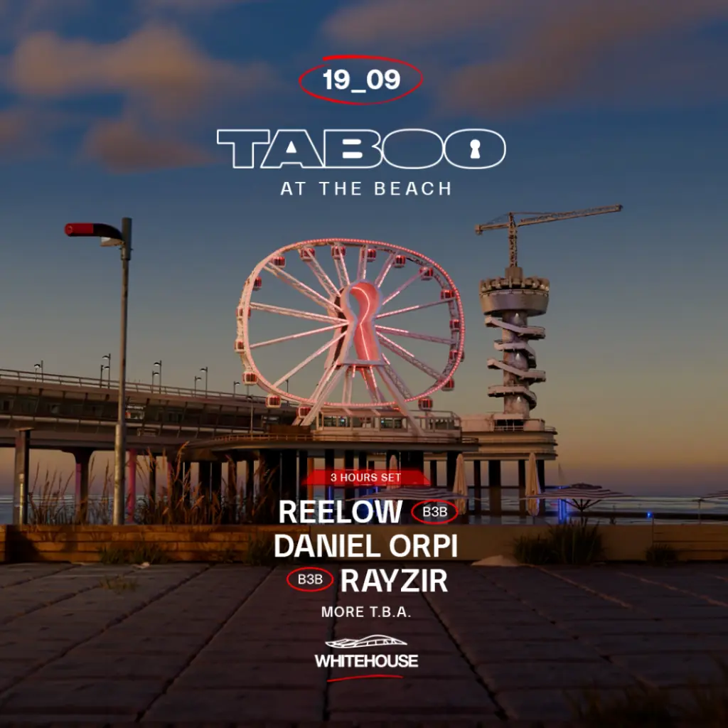 TABOO at the Beach — Whitehouse, Scheveningen
