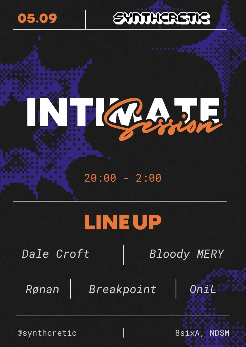 Intimate session (UKG, Techno, Jungle) — 8sixa, Amsterdam