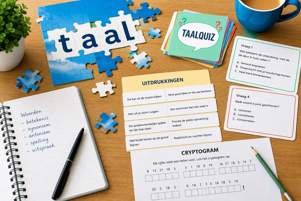Dijk en Waardse Senioren in Beweging: Spelen met taal — Langedijk, Bibliotheek, Zuid-Scharwoude