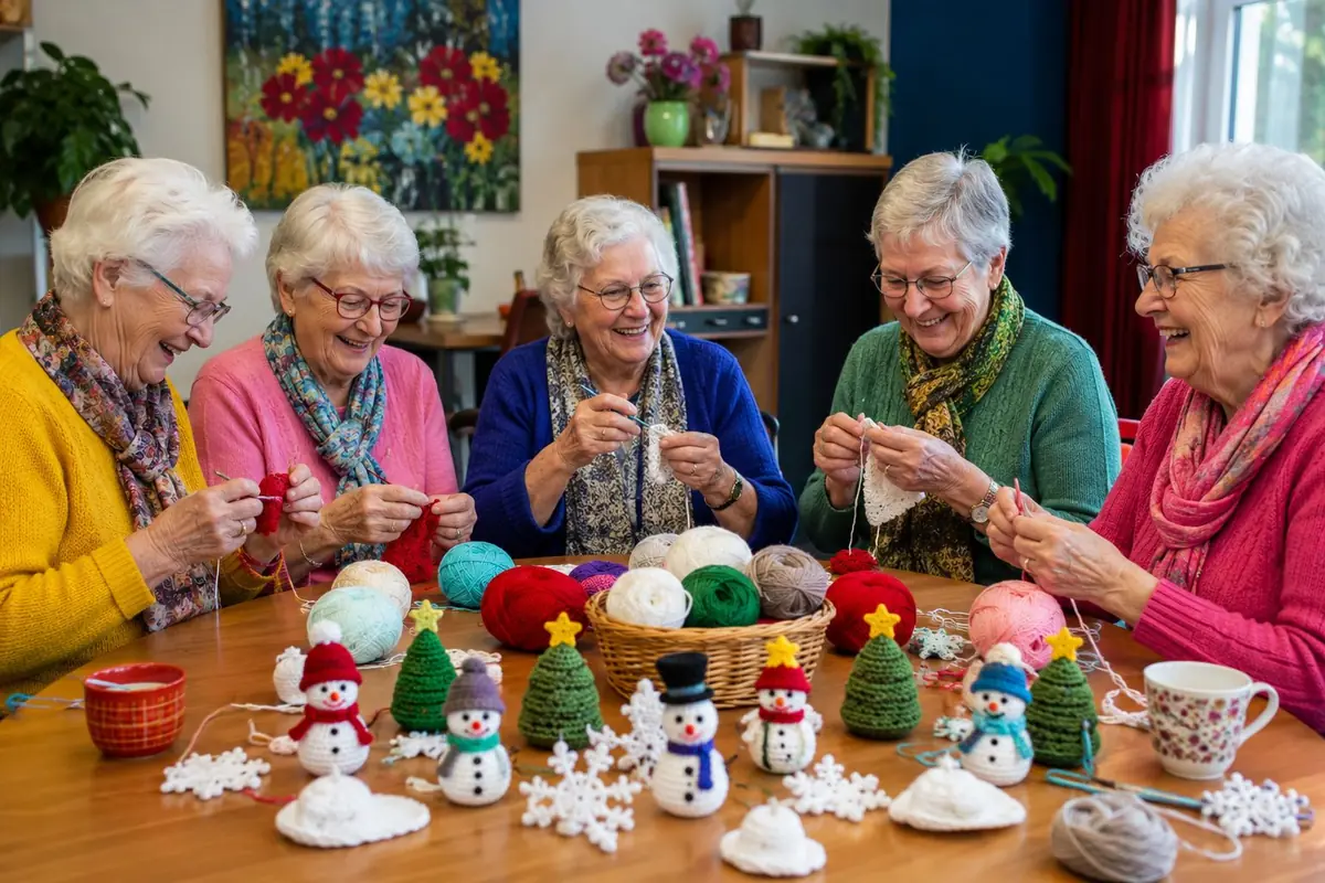 Dijk en Waardse Senioren in Beweging: Winterdekoration häkeln! — Langedijk, Bibliotheek, Zuid-Scharwoude