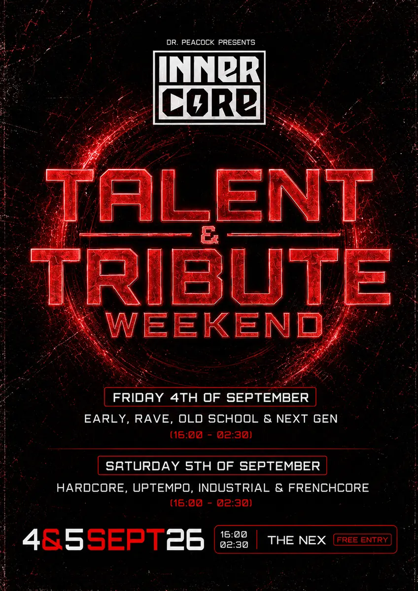 Innercore · Talent & Tribute Weekend — The Nex, Castricum
