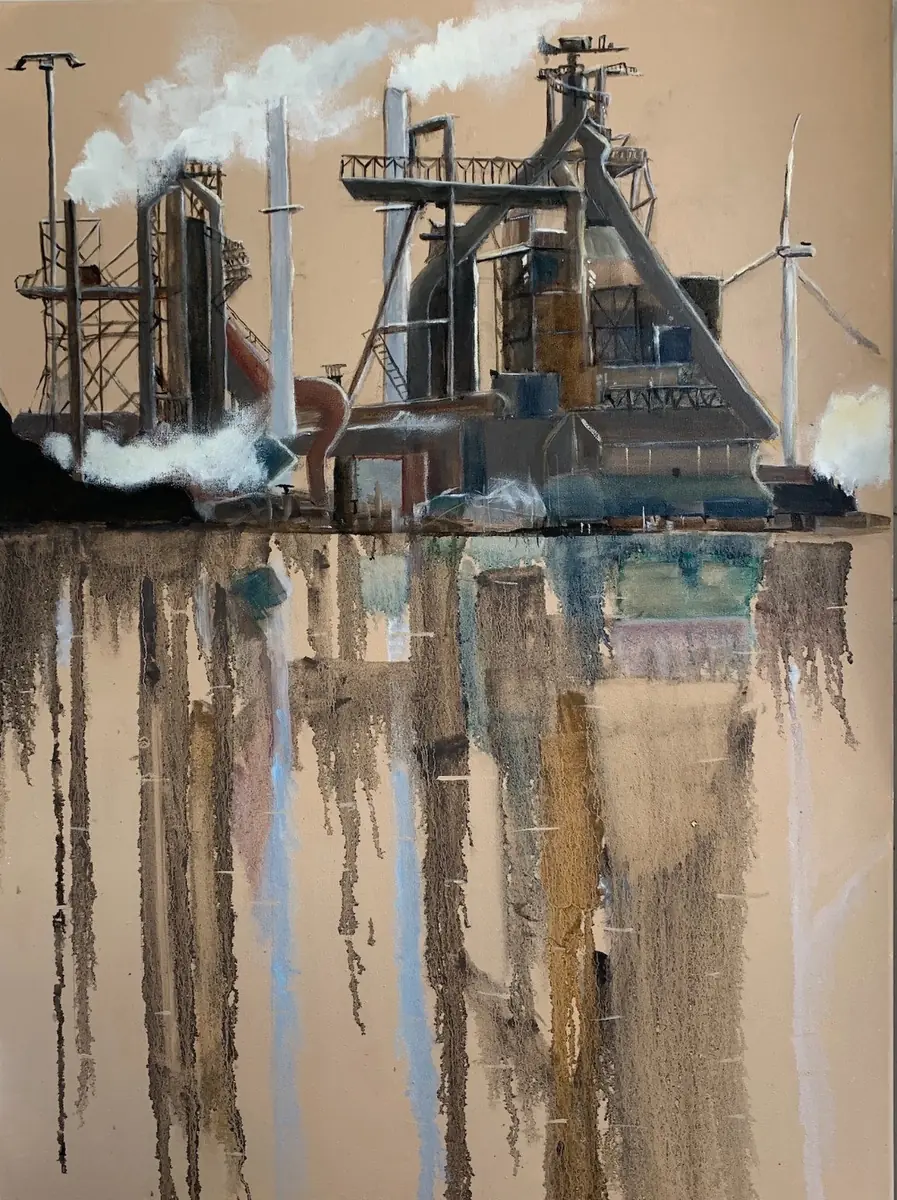 Mirjam Peters: Industrial Paintings at Bibliotheek Bergen — Bergen, Bibliotheek, Alkmaar
