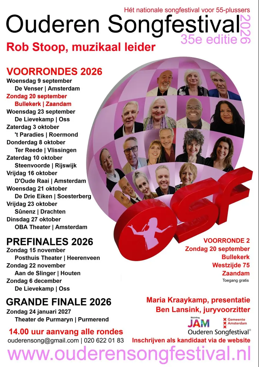 Seniorenliederfestival - Vorrunde 2 — Cultureel Centrum Bullekerk, Zaandam