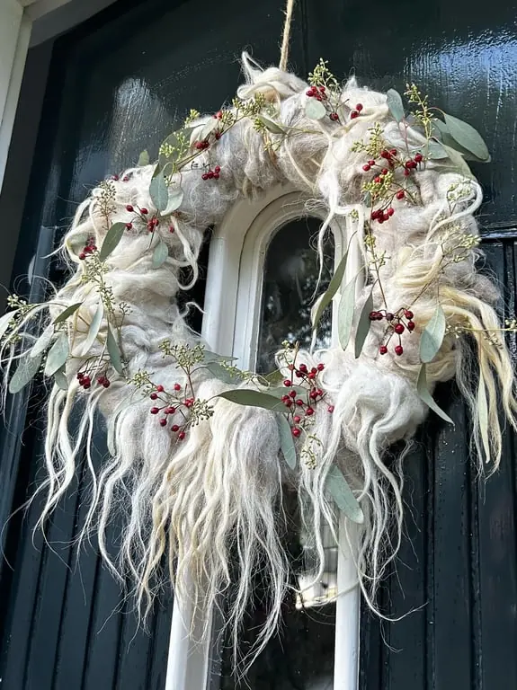 Workshop Winterwollkranz Dwingelderveld — schaapskooi achter ’t zaand, Dwingeloo