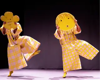 Colorful Cardboard and Bead Masks