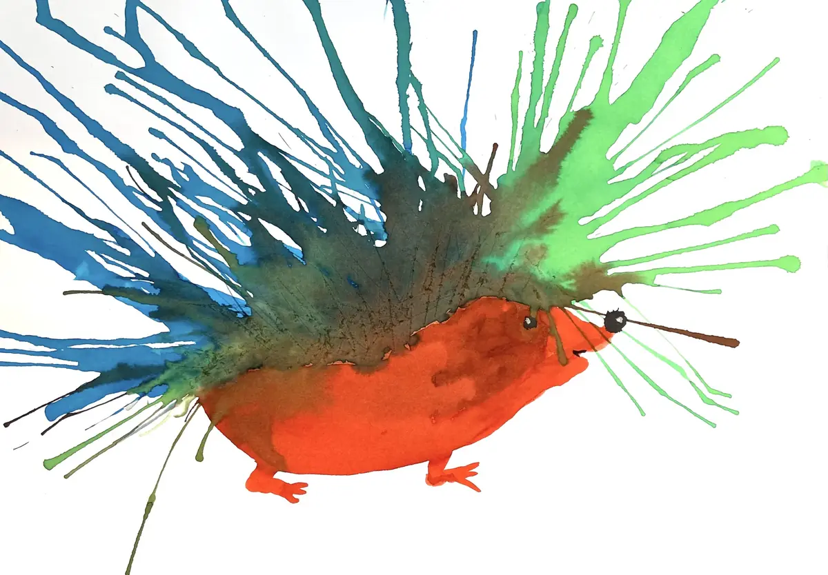 Fantasiewesen mit Farbe malen — Museum Kranenburgh, Bergen