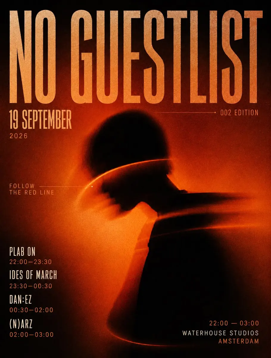 NO GUESTLIST — Waterhouse Studios, Amsterdam