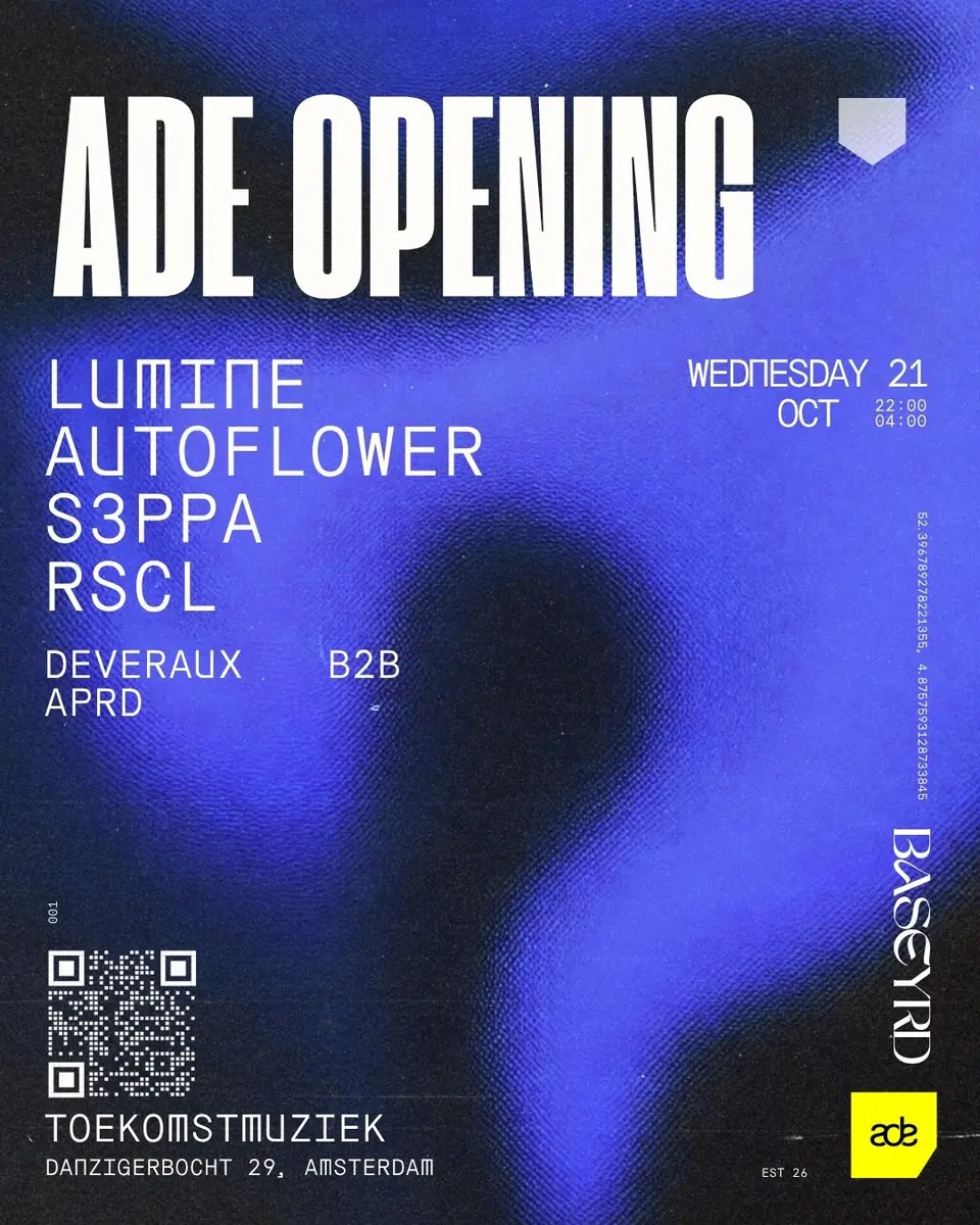 BaseYRD ADE Special — Toekomstmuziek, Amsterdam