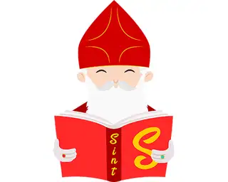 Saint Nicholas reads aloud