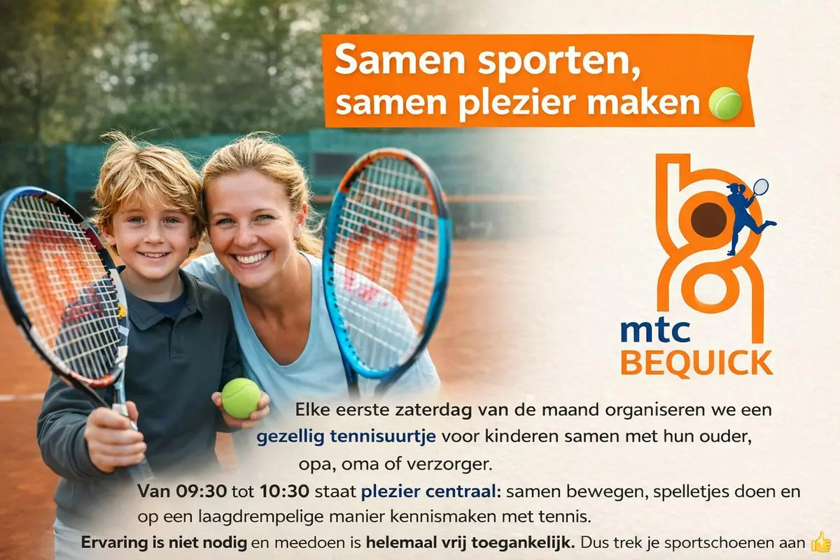 Playing tennis together, having fun together — Maassluise Tennis Club Bequick, Maassluis