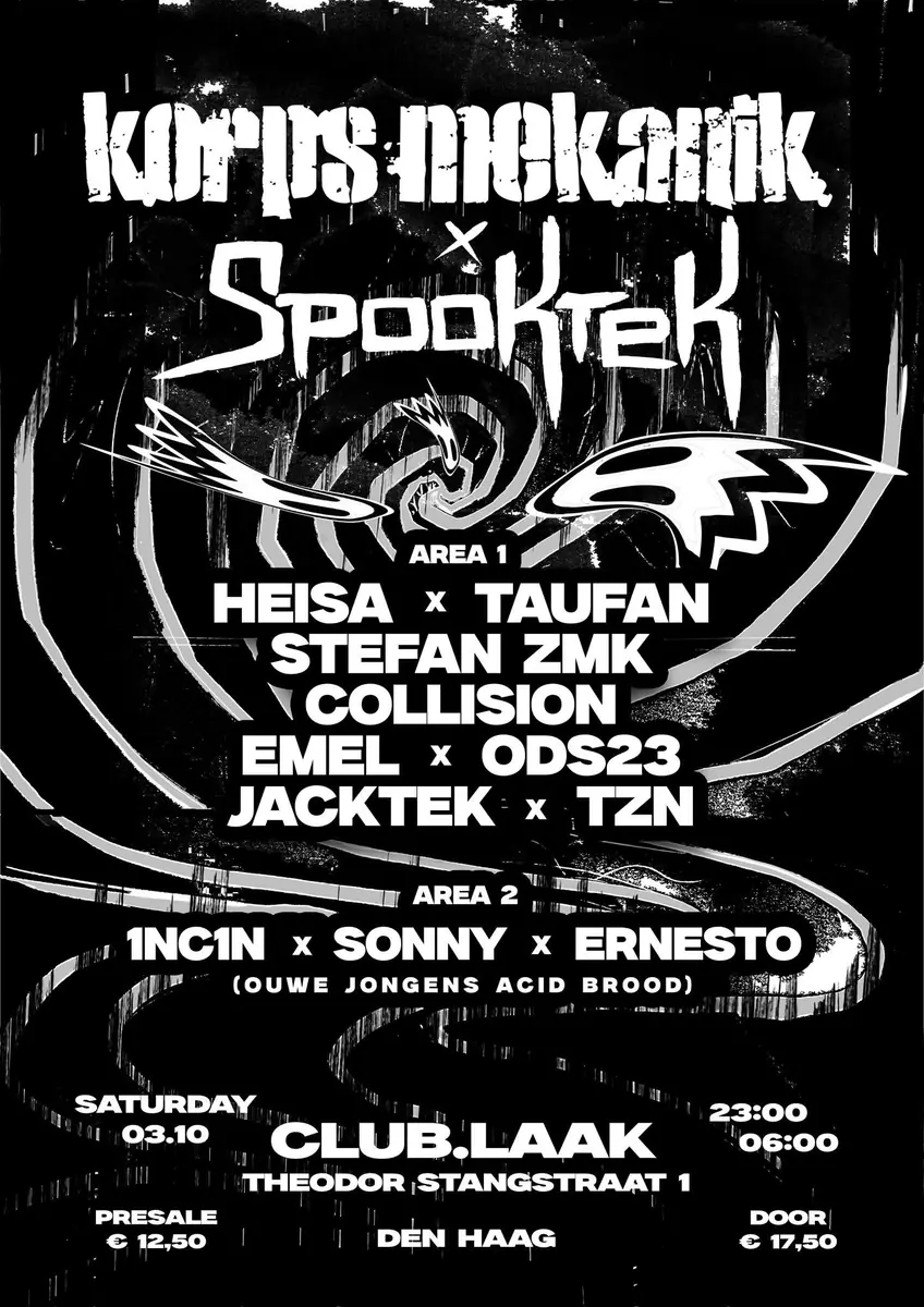 Korps Mekanik × SpookTek — Laak, Den Haag