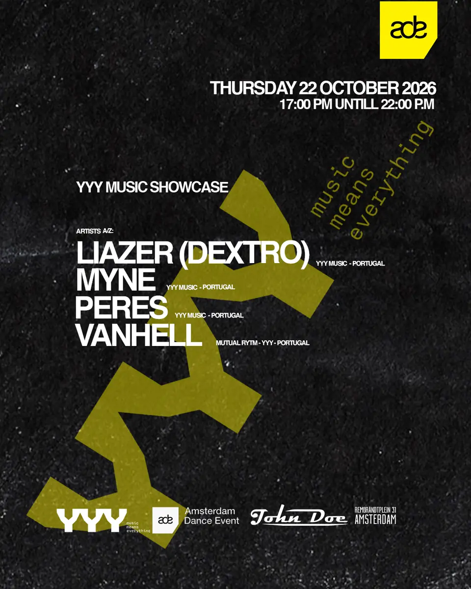Amsterdam Techno Sessions x YYY (Portugal) ADE Music Showcase — John Doe, Amsterdam