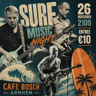 SURF MUSIC NIGHT | OSU! | Arno de Cea and the Clockwork Wizzards
