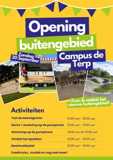 Festliche Eröffnung des Außengeländes von Campus de Terp