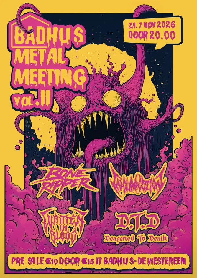 Badhûs Metal Meeting vol. 2: Boneripper, Insurrection, Written In Blood and Deafened To Death — Badhûs, De Westereen