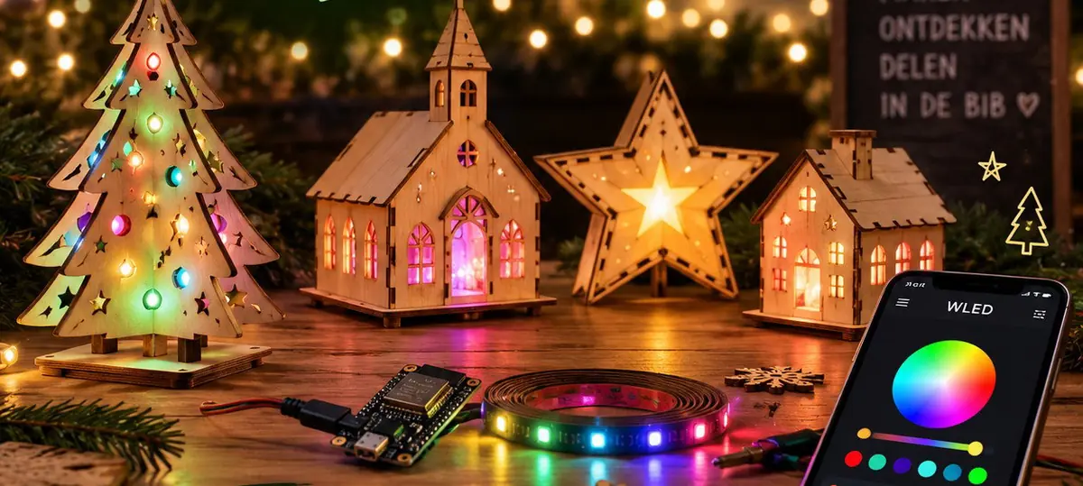 Workshop intelligente Weihnachtsdekoration — Bibliotheek Terneuzen, Terneuzen