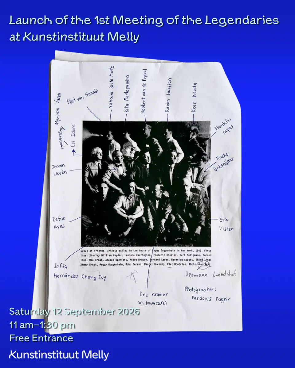 Lancering van de 1st Meeting of the Legendaries — Kunstinstituut Melly, Rotterdam