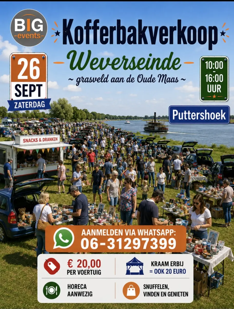 Kofferraum-Flohmarkt in Puttershoek — Weverseinde, Puttershoek