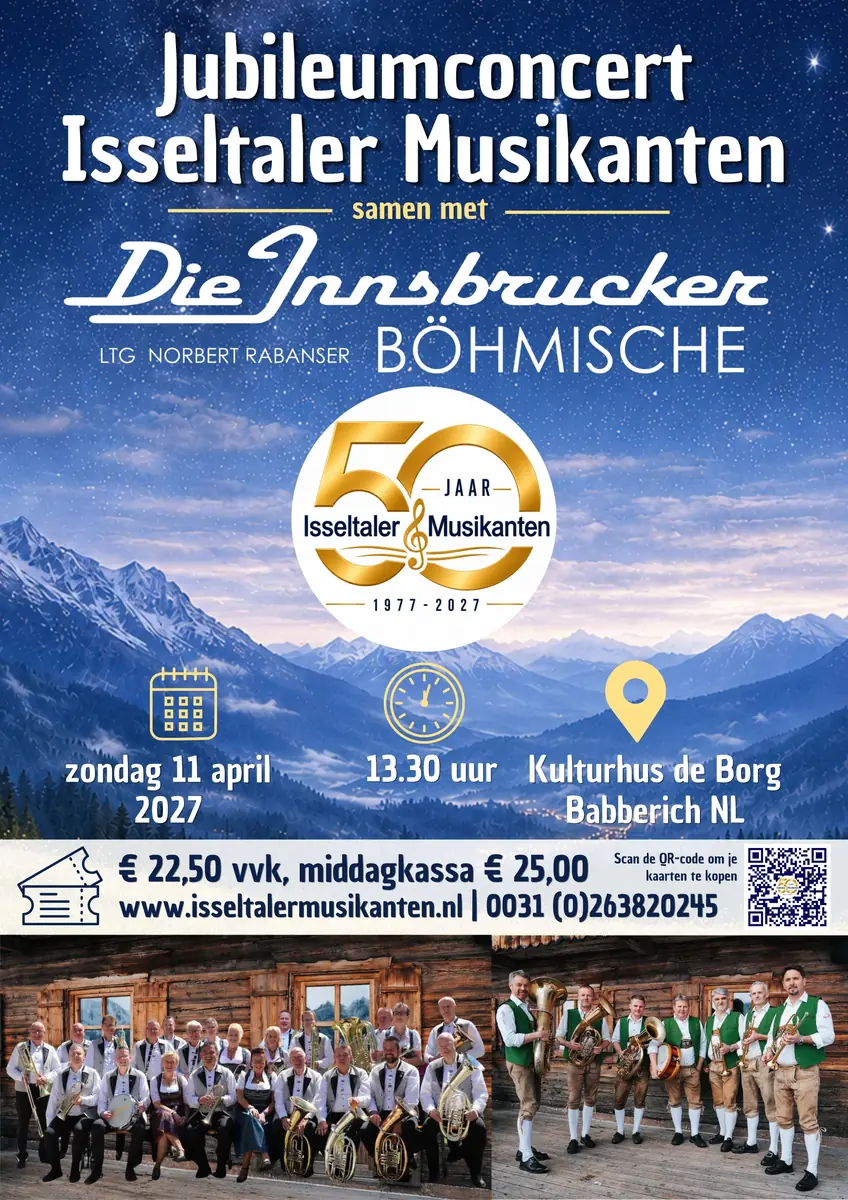 Jubiläumskonzert Isseltaler Musikanten mit Die Innsbrucker Böhmische — Babberich