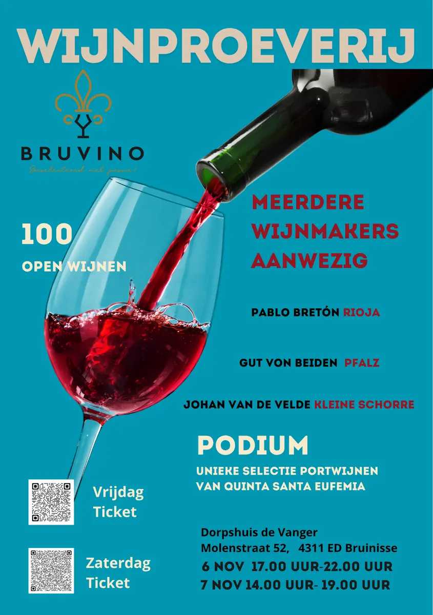BRUVINO Herbst-Weinprobe — Molenstraat 52, Bruinisse