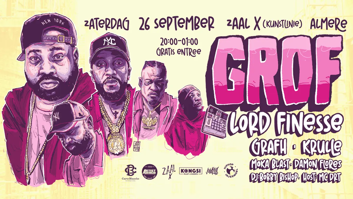 GROF - Hip-Hop-Abend mit Lord Finesse & Grafh — Esplanade 10, Almere
