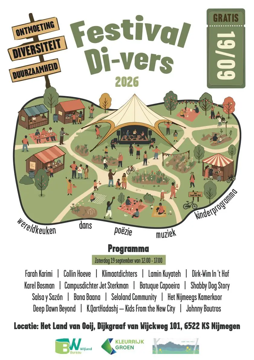 Festival Di-Vers 2026 — Dijkgraaf van Wijckweg 101, Nijmegen