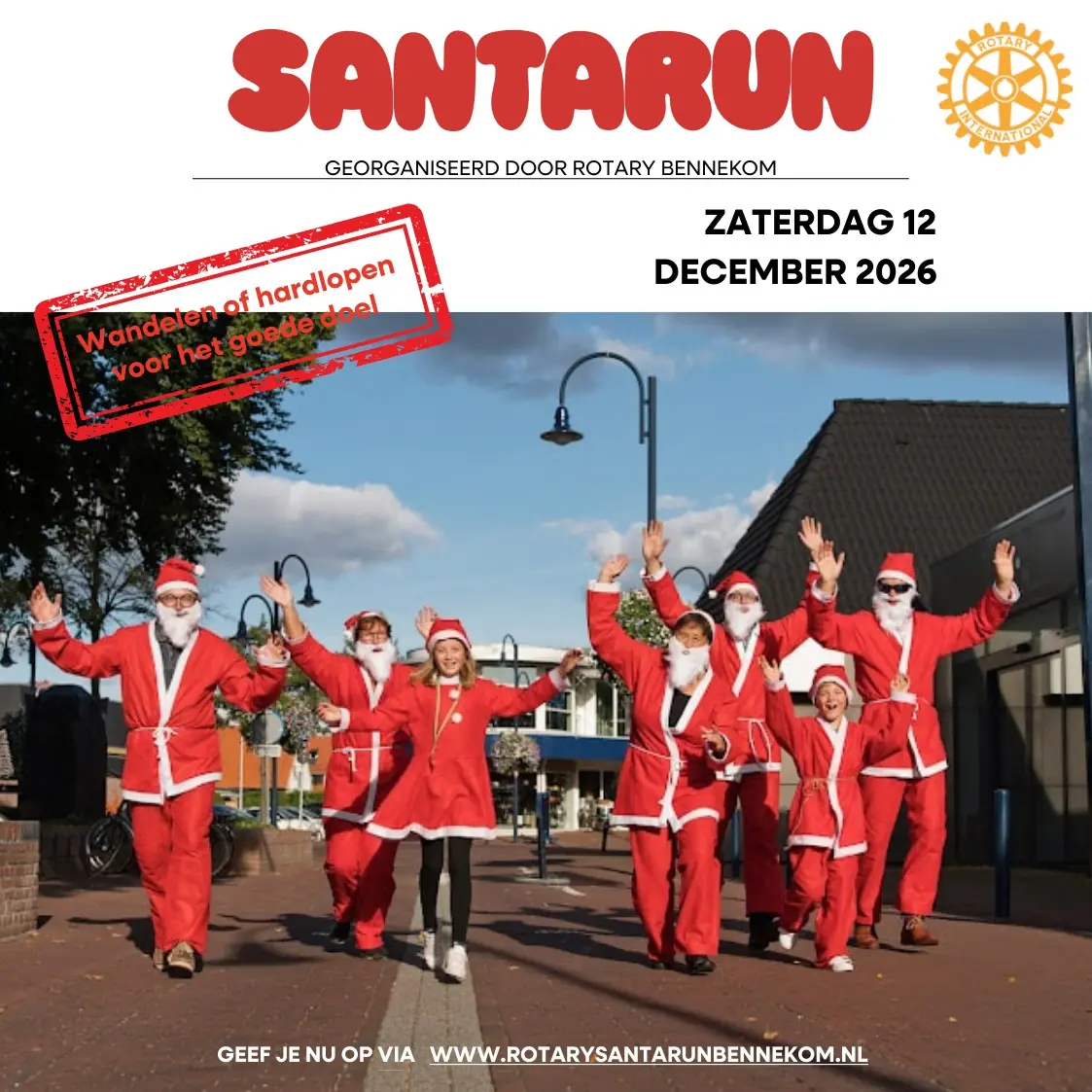 Rotary Santa Run Bennekom — Bart van Elstplantsoen, Bennekom