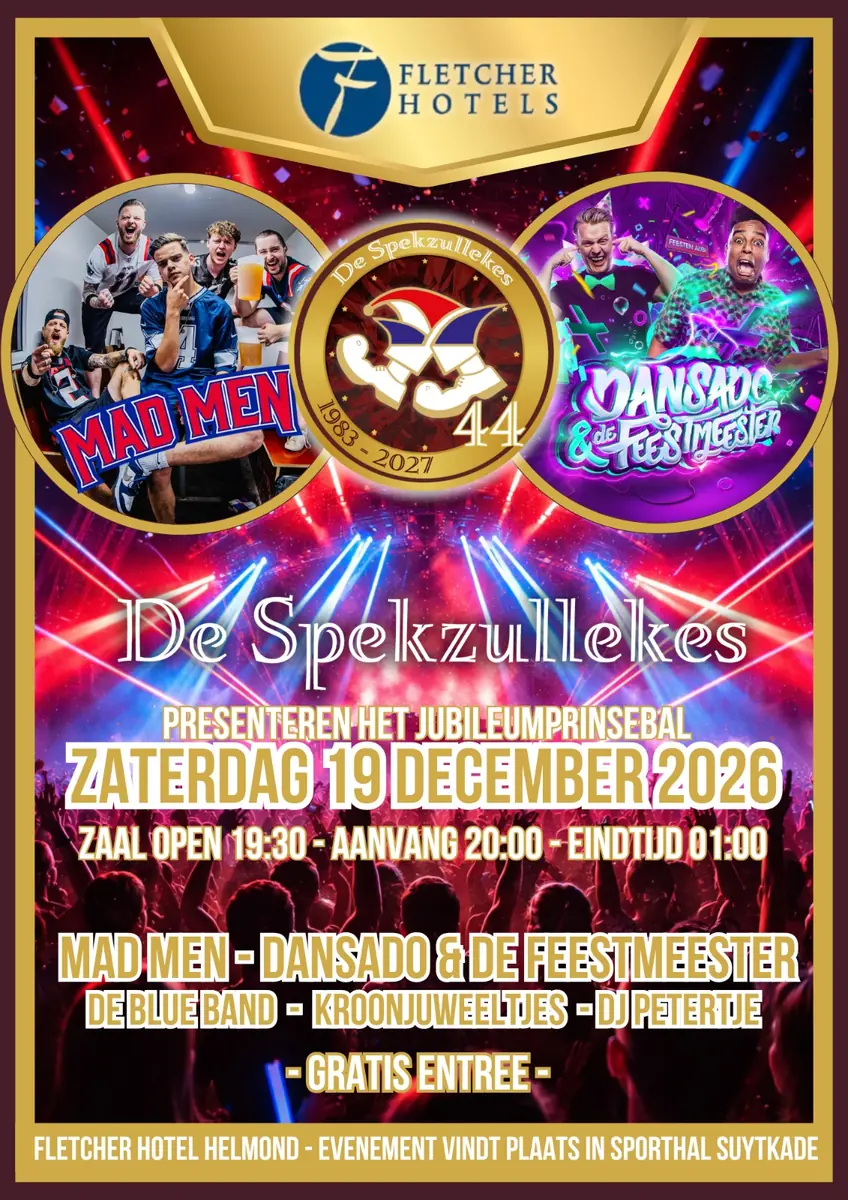 Jubiläumsball der Spekzullekes — Scheepsboulevard 2, Helmond