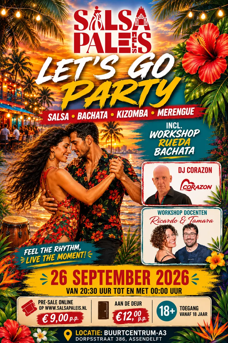 Let's Go Party 26-9-2026 — Dorpsstraat 386, Assendelft