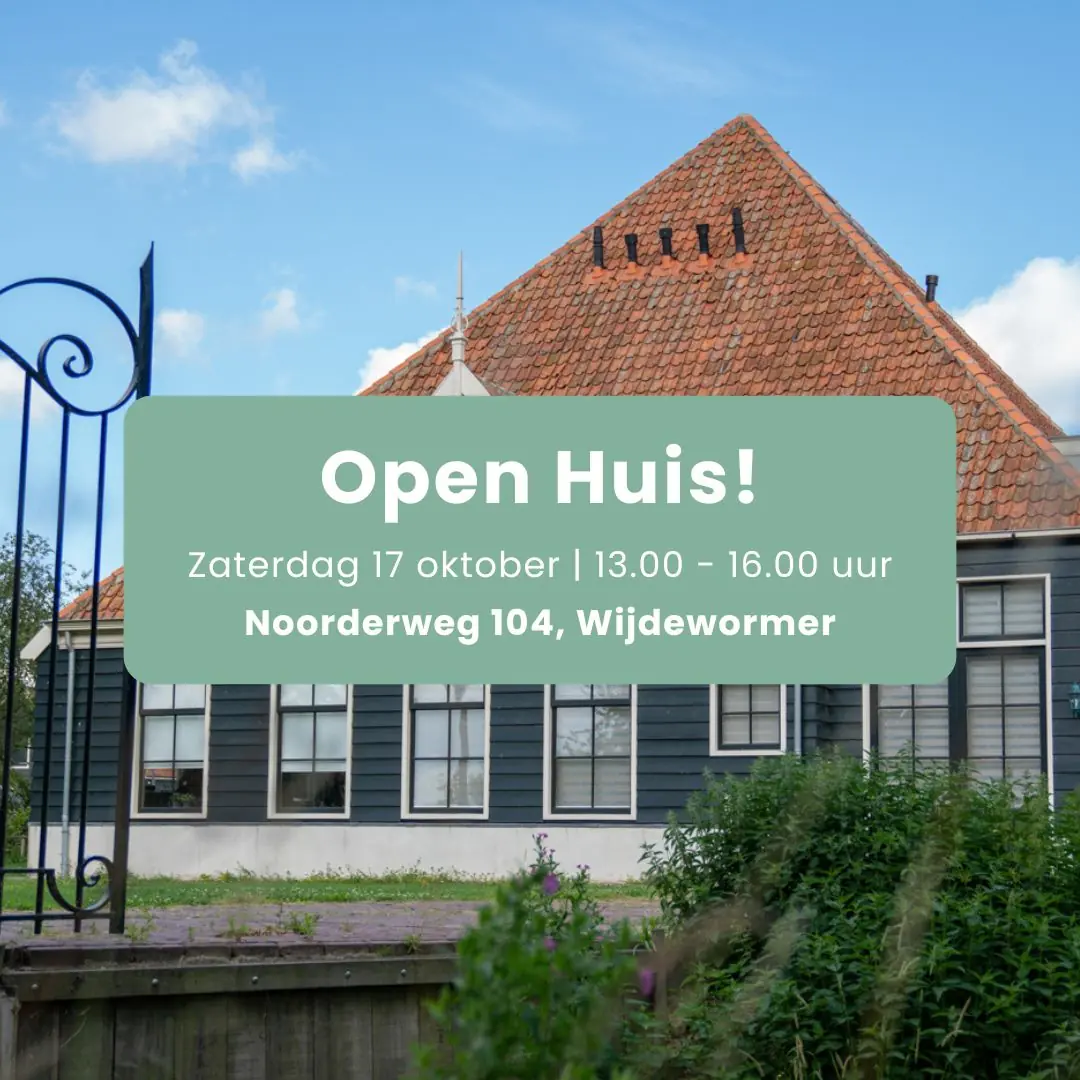 Het Buitenhuis Open House — Noorderweg 104, Wijdewormer