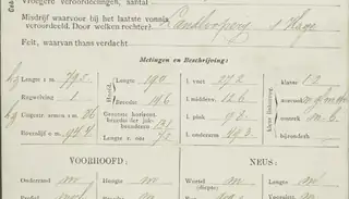 Is het lichaam meten de geest weten? Signalementskaarten in Veenhuizen, 1896-1901